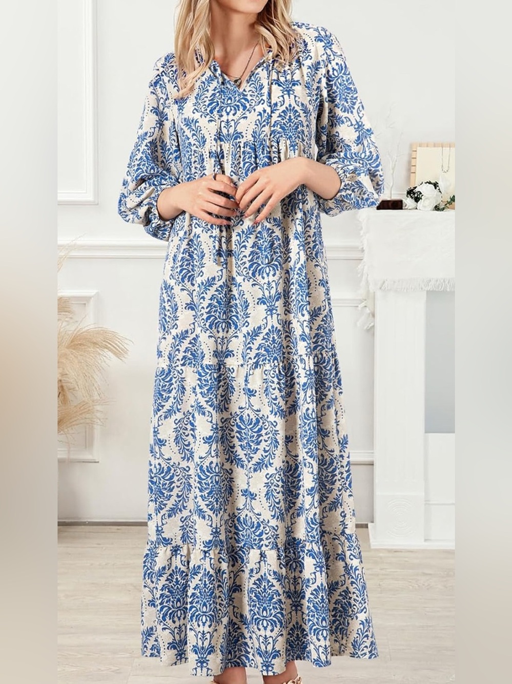Dokotoo Women Boho Maxi Dress-Sz Small
